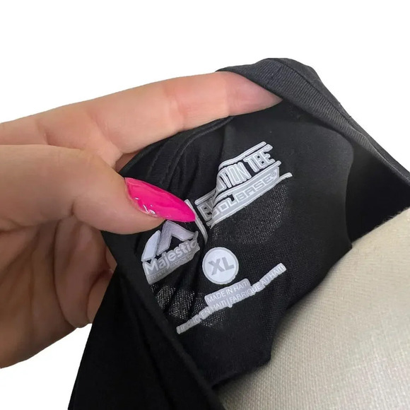 Majestic San Francisco Giants Men's XL Black Graphic Print T-Shirt Short Sleeve - Picture 3 of 7